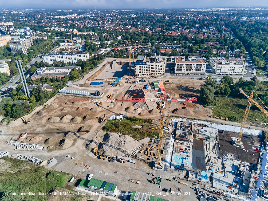 19.09.2021 - Aktuelle Luftbilder aus dem Alexisquartier und Pandion Verde in Neuperlach in München 19.09.2021 - Aktuelle Luftbilder aus dem Alexisquartier und Pandion Verde in Neuperlach in München